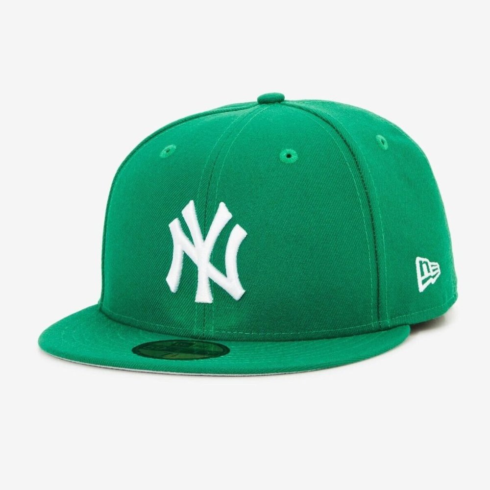 New Era New York Yankees 59FIFTY Fitted Hat Cap Kelly Green 7 1/4 - Picture 2 of 4